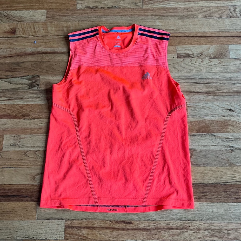 ADIDAS Orange Running Tank M